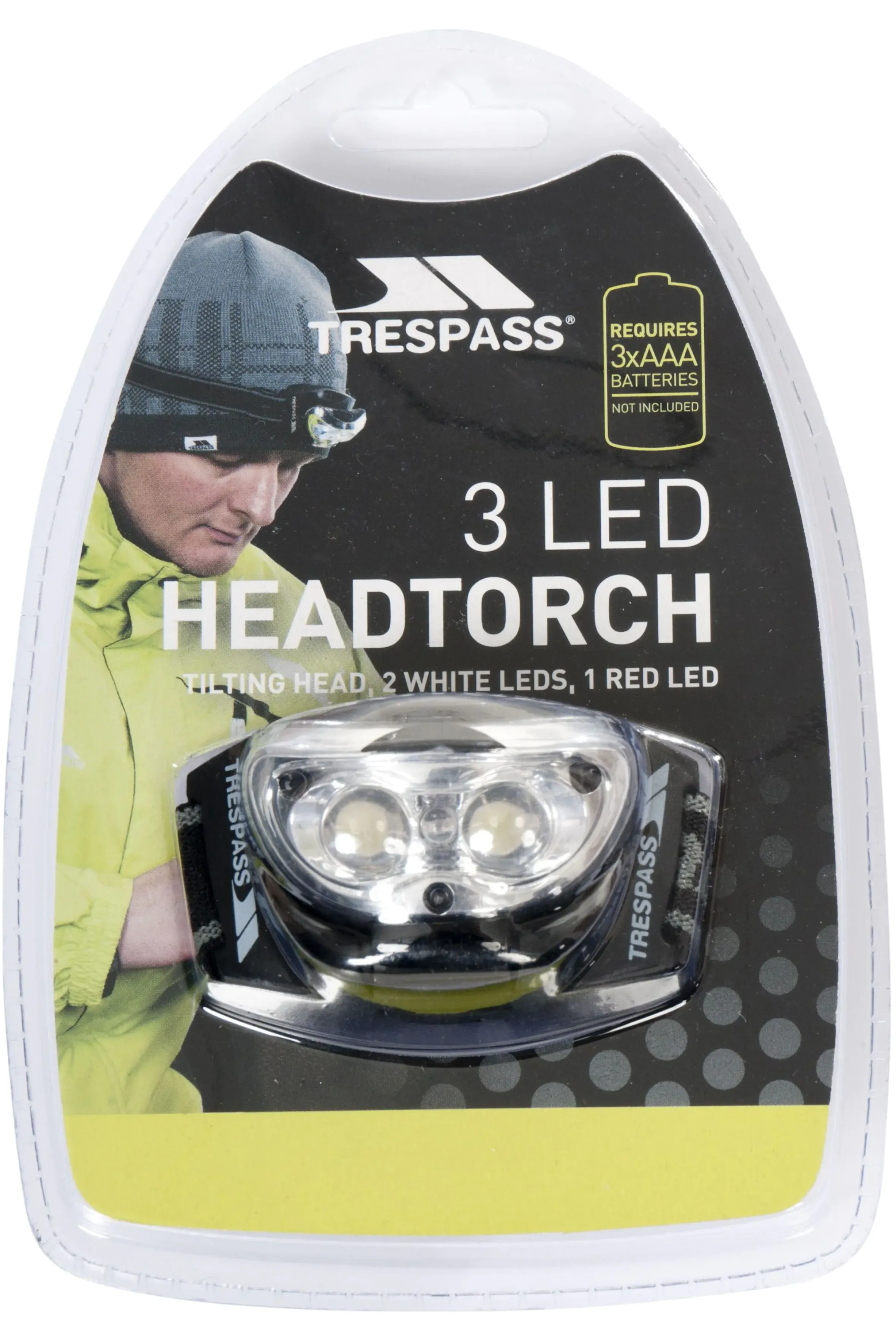 Trespass 3 LED Head Torch