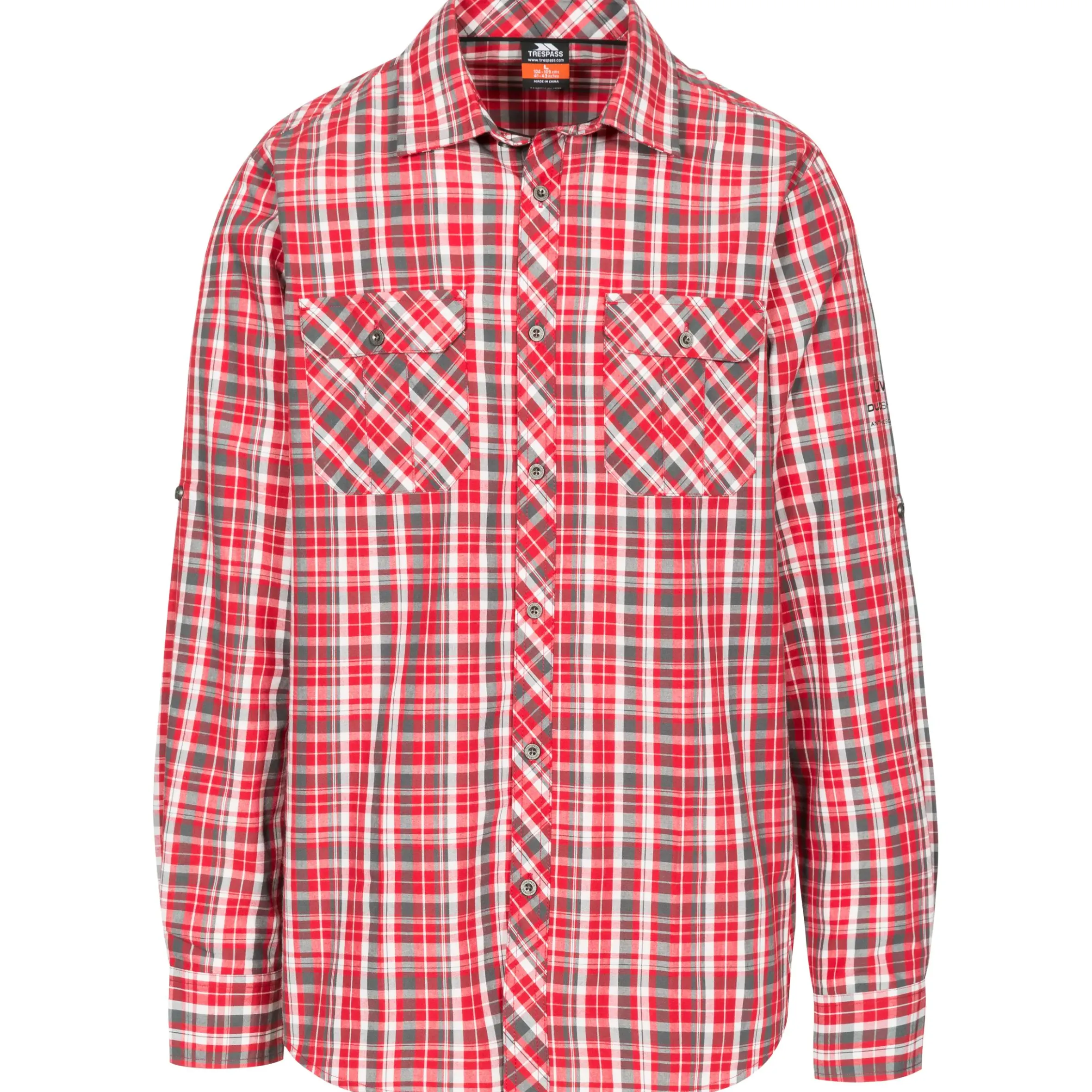Trespass Collector Mens Quick Dry Checked Shirt