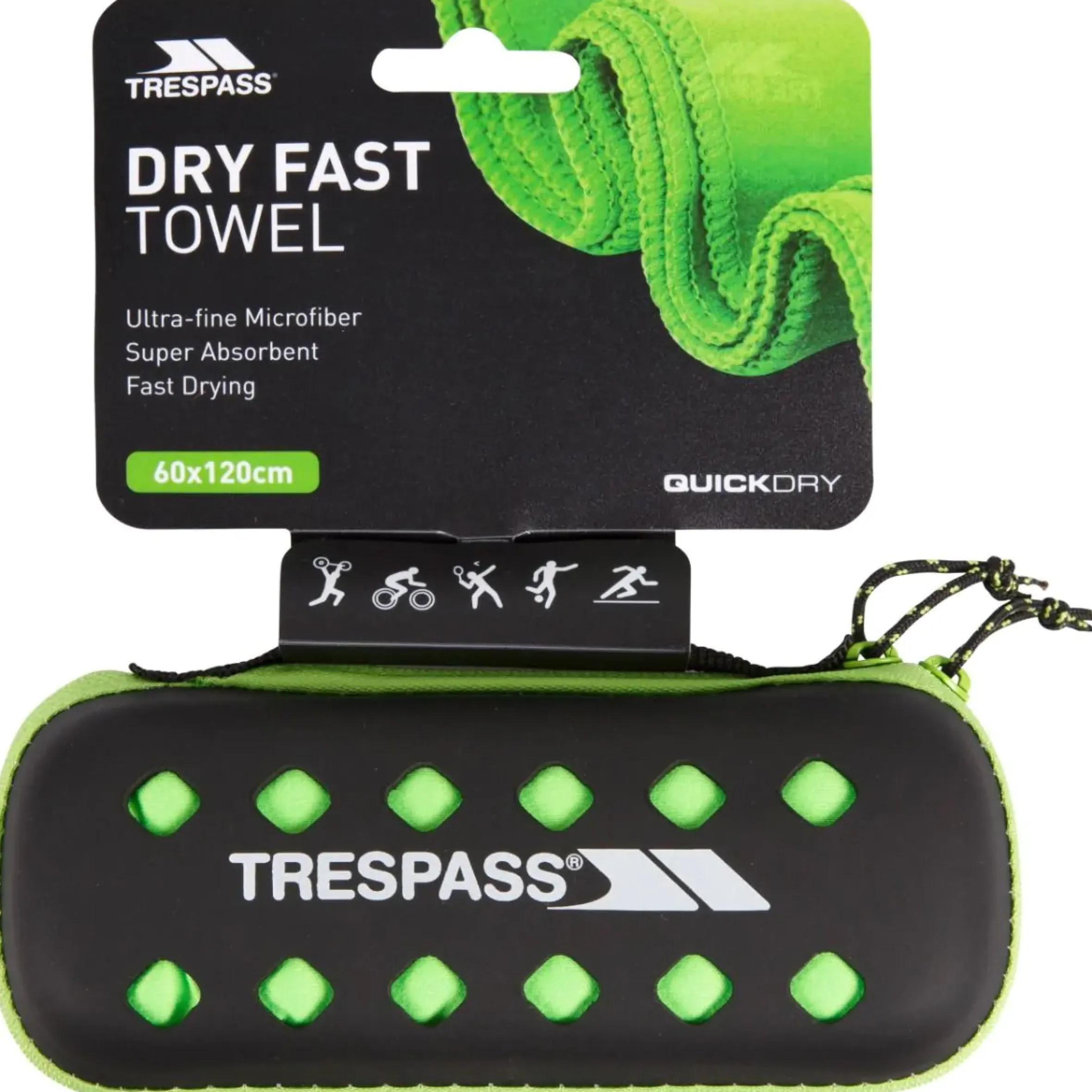 Trespass Compatto Quick Dry Microfibre Towel