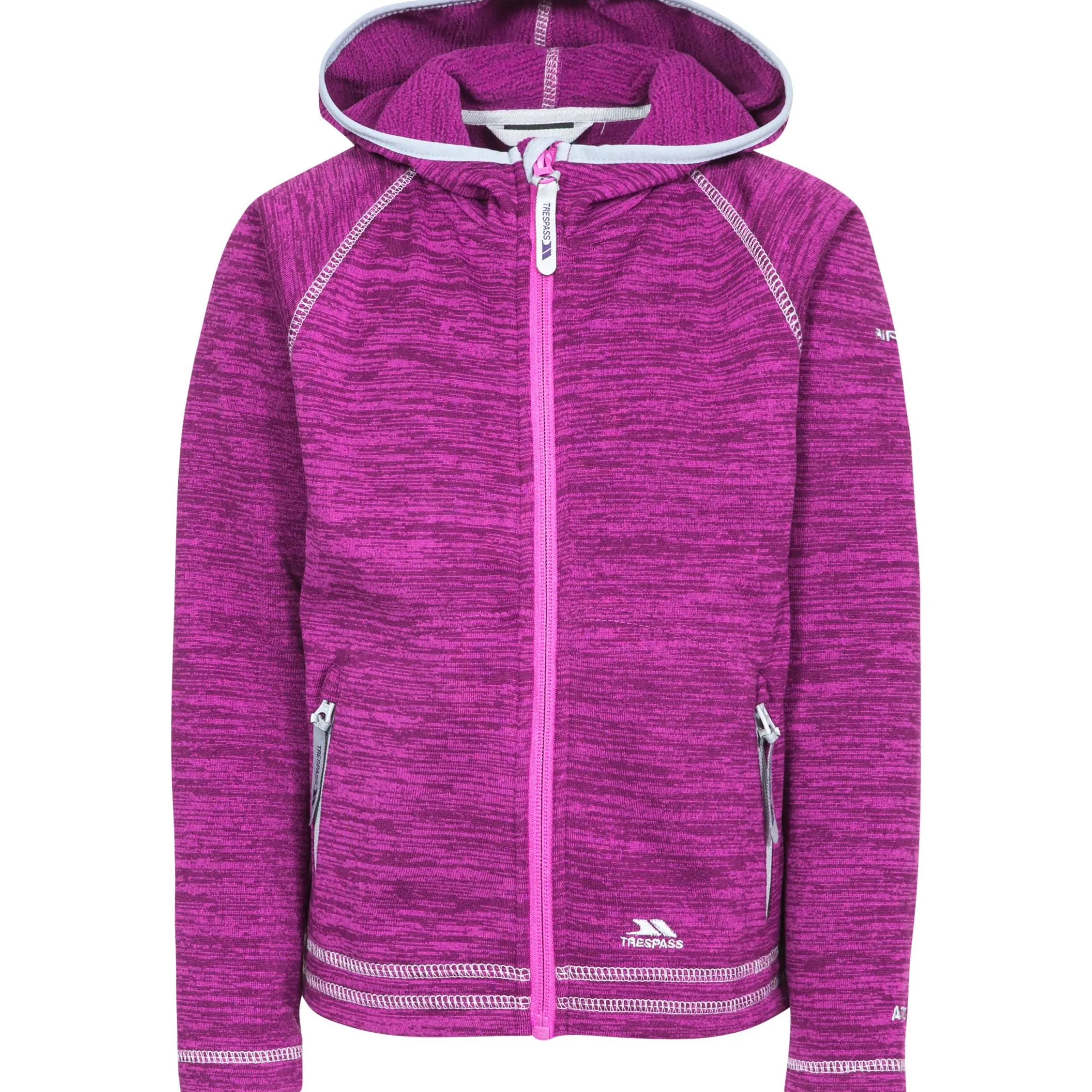 Trespass Girls Fleece Jacket with Hood Full Zip Goodness