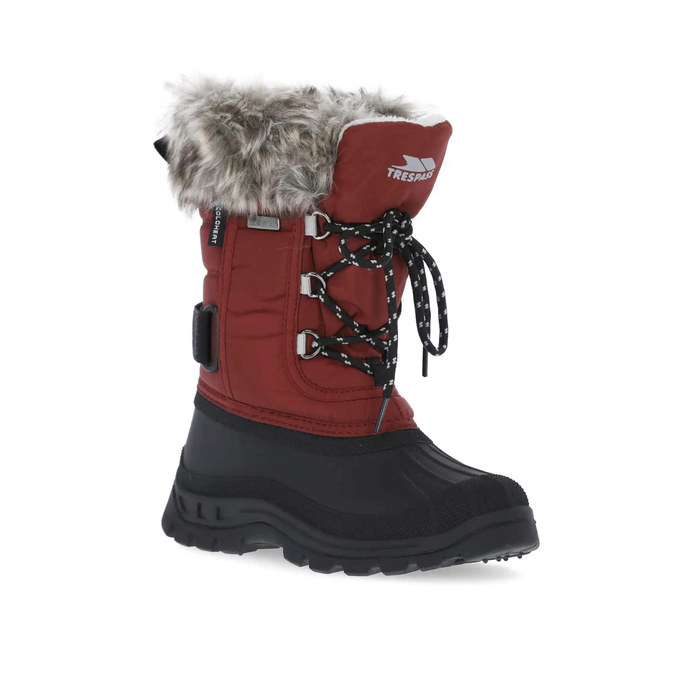 Trespass Kids Faux Fur Snow Boots Lanche