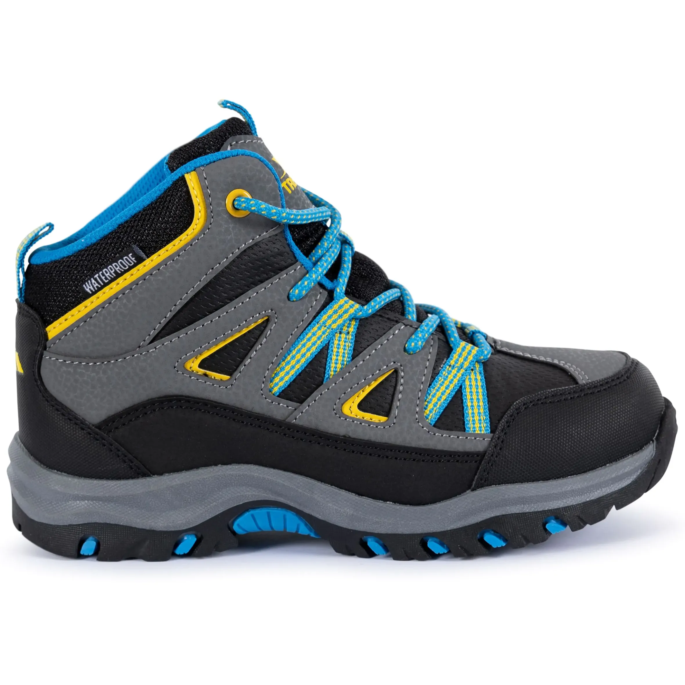Trespass Kids Walking Boots Waterproof Mid Cut Gillon II