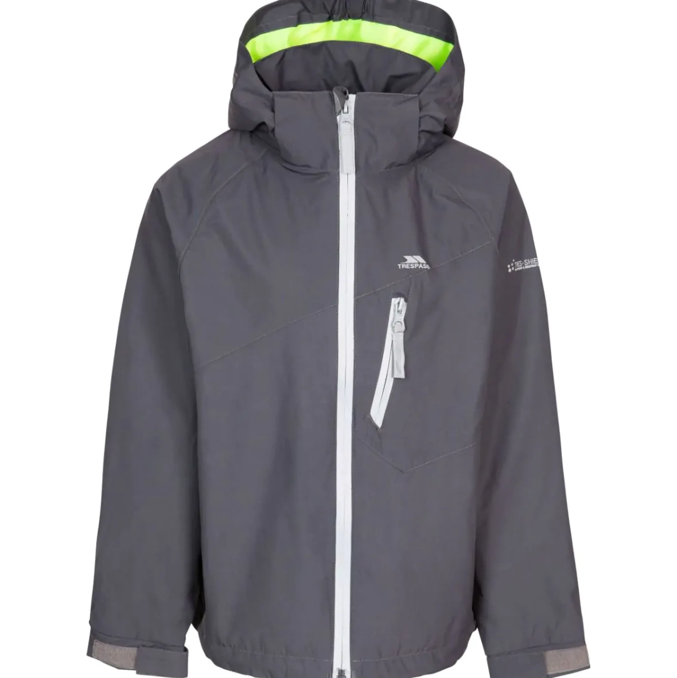 Trespass Kids Waterproof Detachable Hood Jacket Shinye