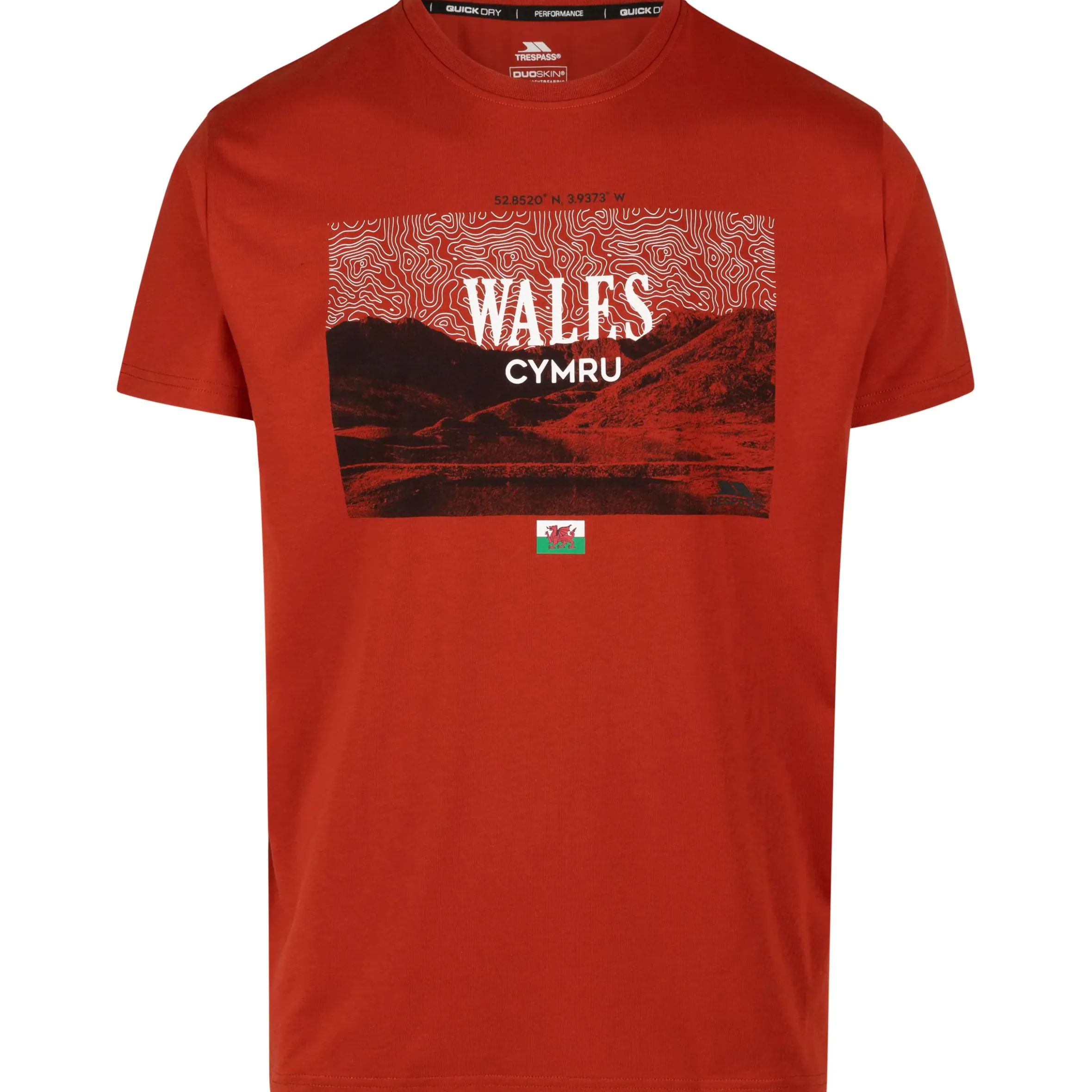 Trespass Male Casual Printed T-Shirt Ashta