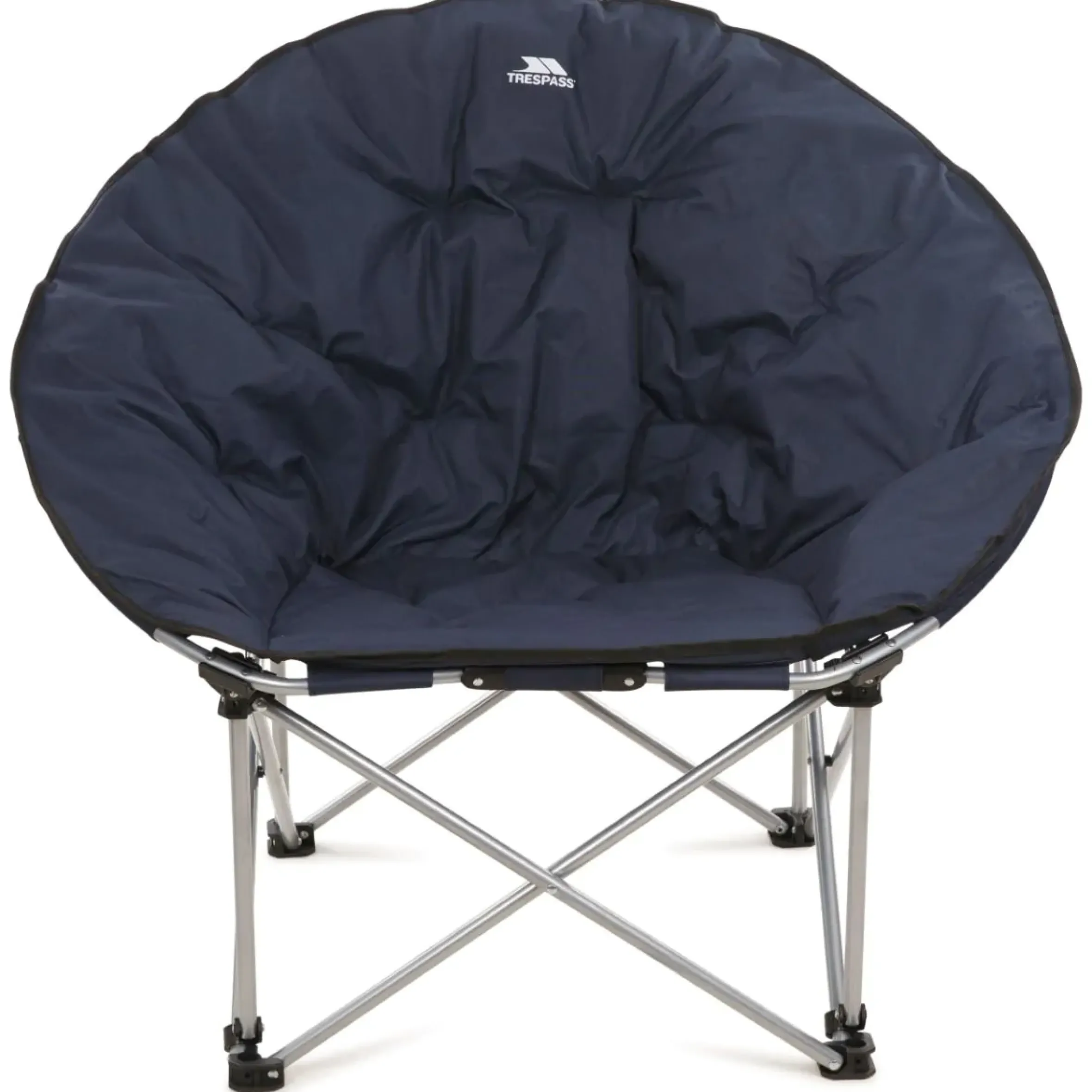Trespass Oversized Moon Chair Camping Folding Padded Tycho