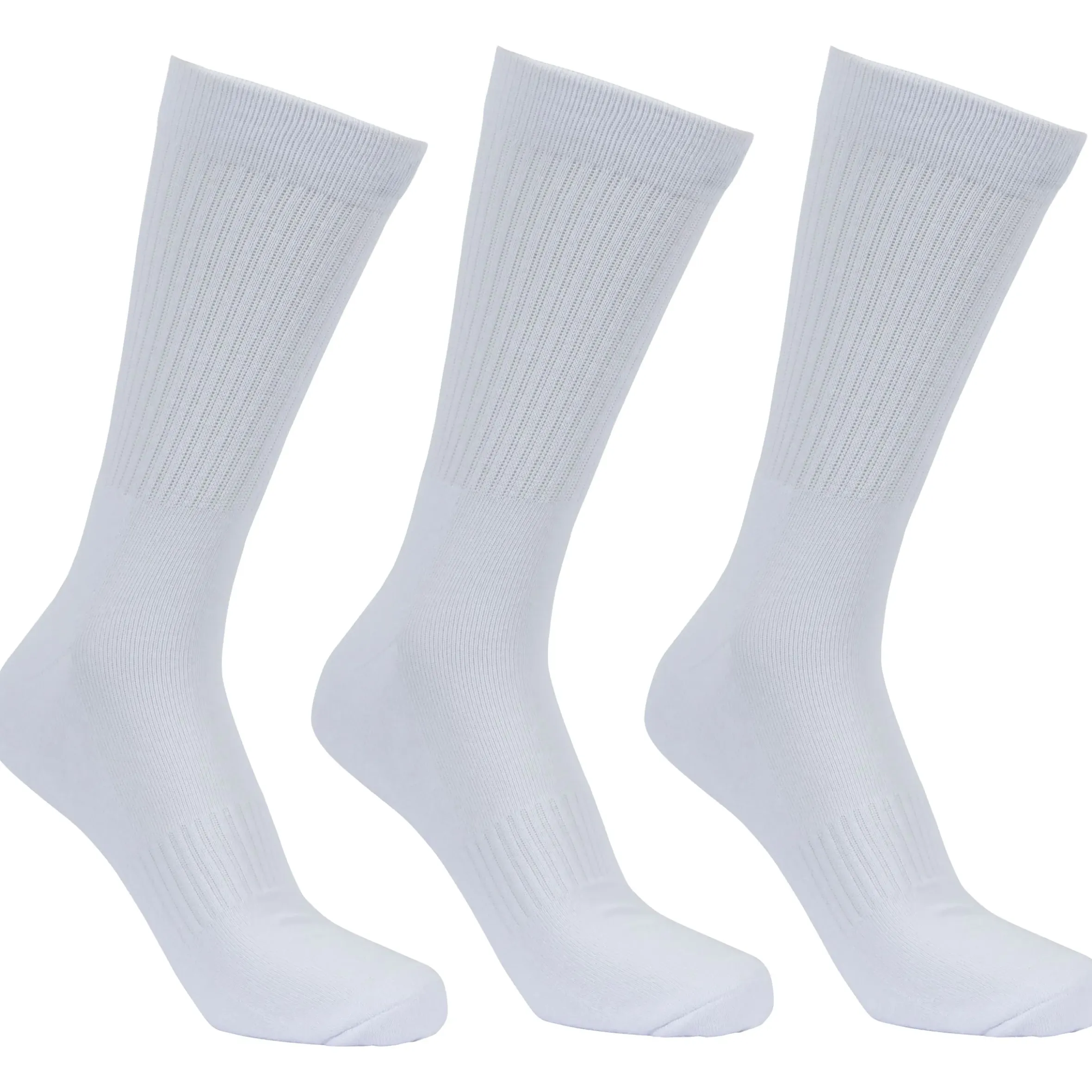 Trespass Unisex 3 Pair Rib Crew Socks Sportsmen