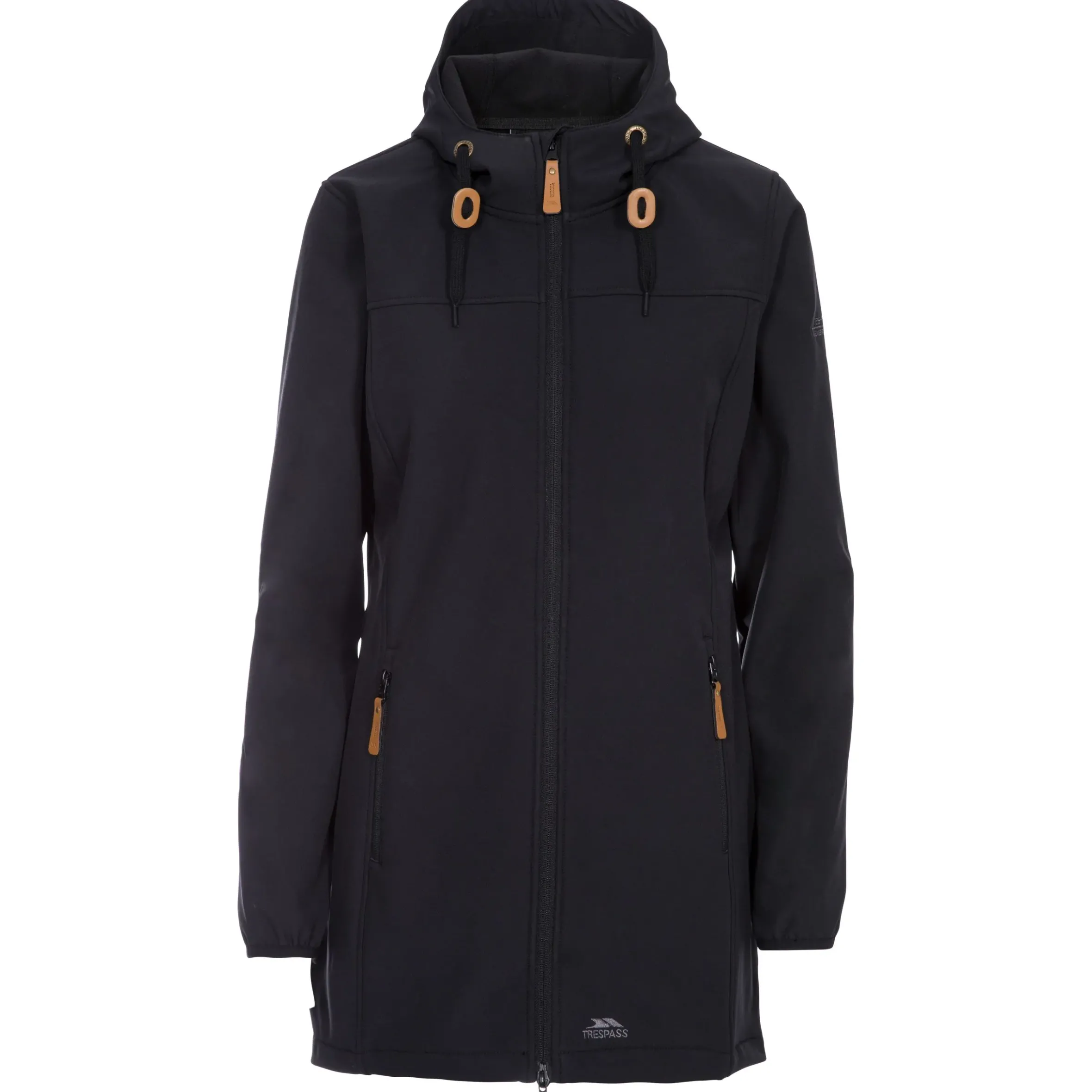 Trespass Womens Softshell Jacket Long Hooded Kristy